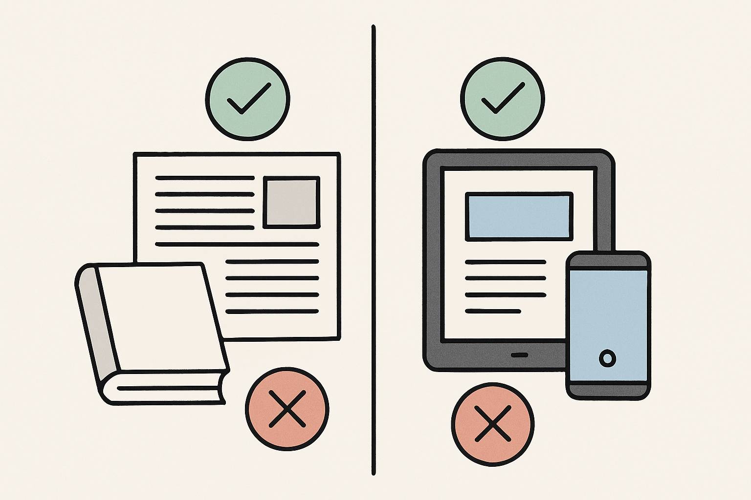 Vantagens e desvantagens do material impresso